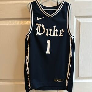 Duke size L boys #1 Jersey